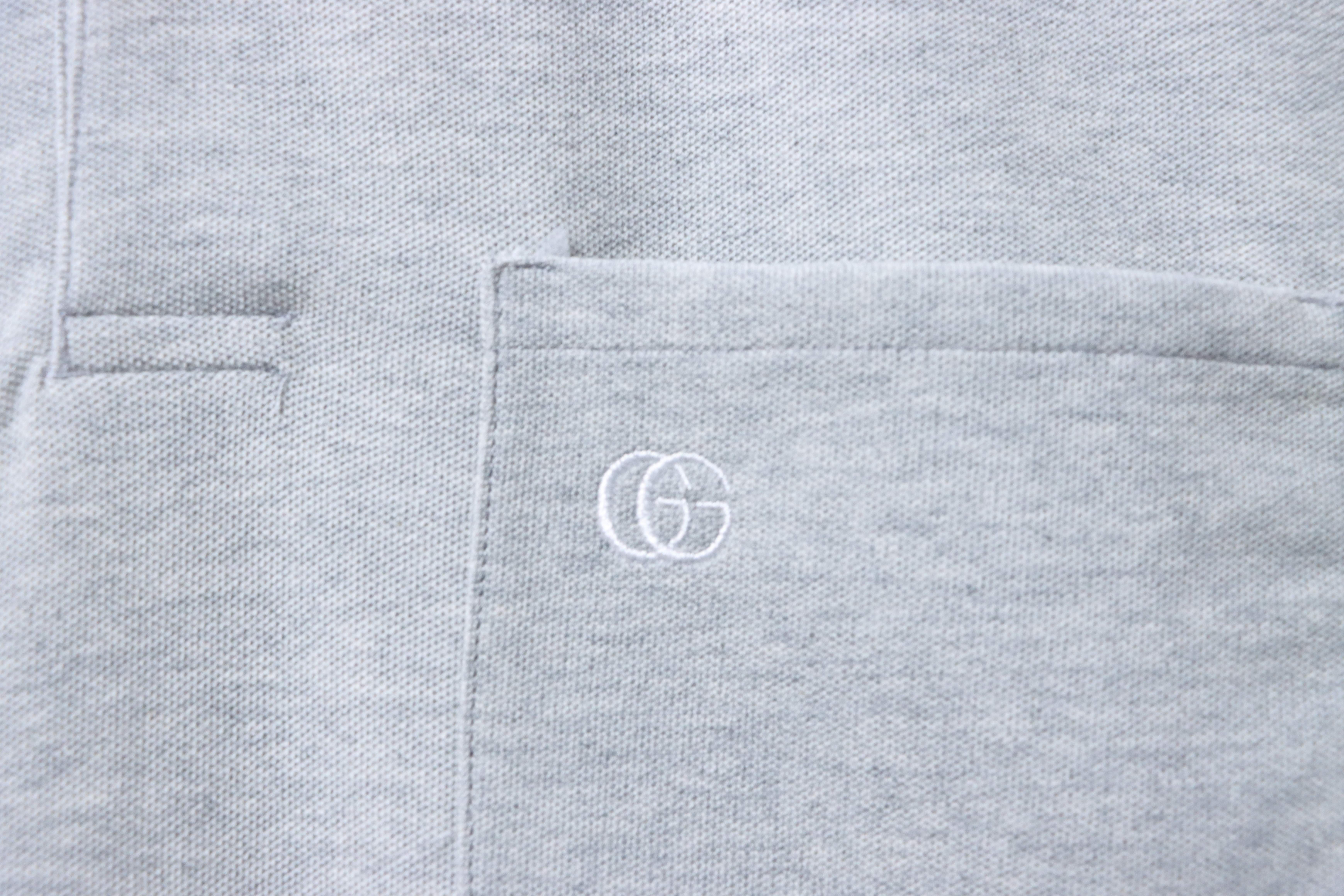 GUCCI Double G Small Logo Embroidery Short Sleeve Polo Shirt Style 3