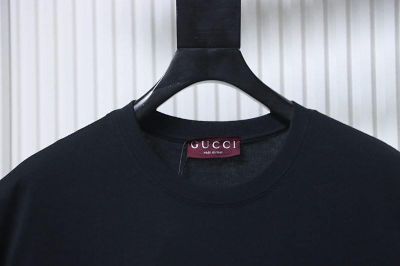 GUCCI Double G Small Logo Embroidery Short Sleeve T-Shirt Style 1