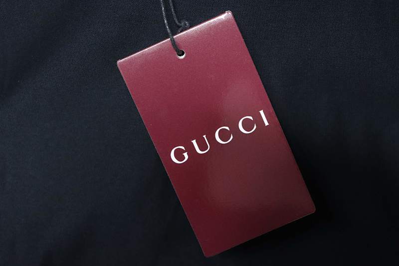 GUCCI Double G Small Logo Embroidery Short Sleeve T-Shirt Style 1