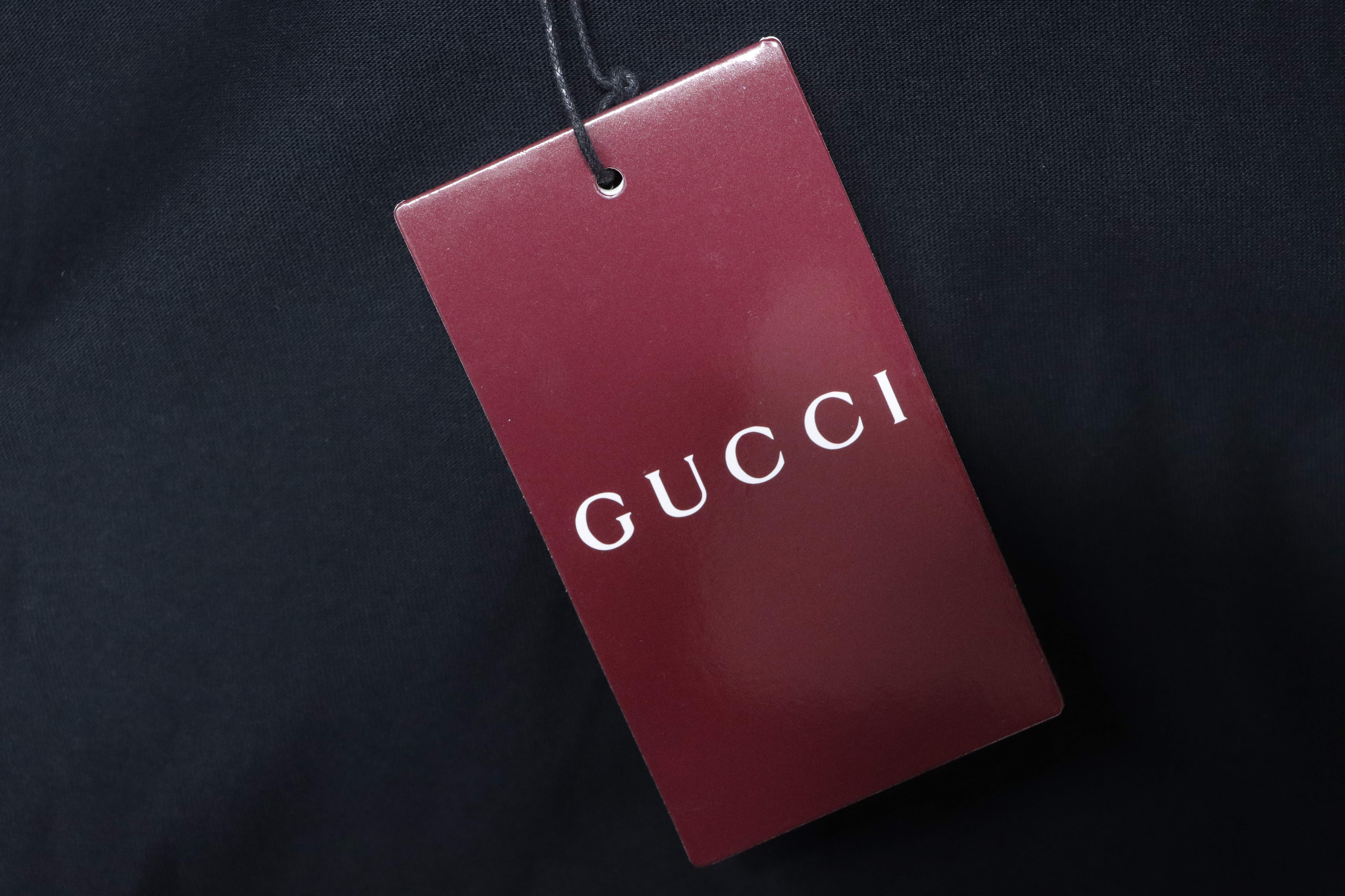 GUCCI Double G Small Logo Embroidery Short Sleeve T-Shirt Style 1