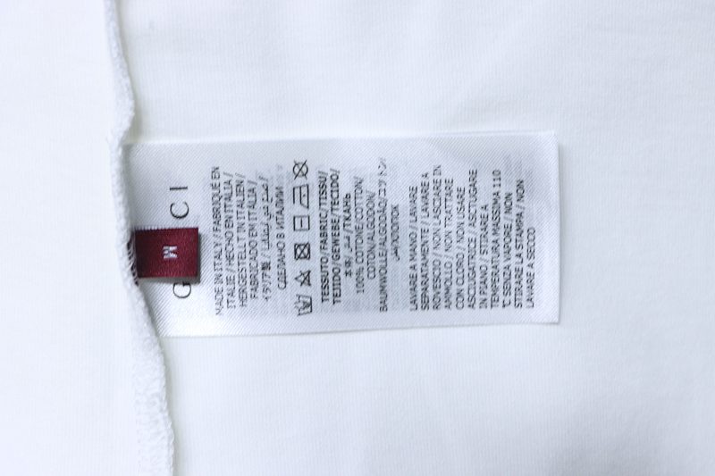GUCCI Double G Small Logo Embroidery Short Sleeve T-Shirt Style 2