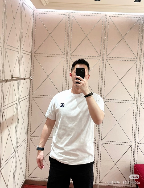 GUCCI Double G Small Logo Embroidery Short Sleeve T-Shirt Style 2