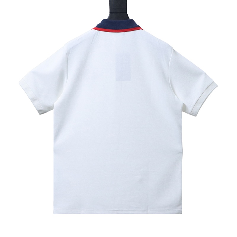 GUCCI Embroidery Logo Short Sleeve Polo Shirt