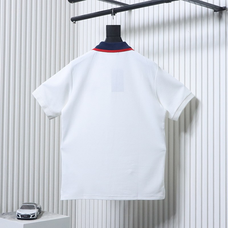 GUCCI Embroidery Logo Short Sleeve Polo Shirt