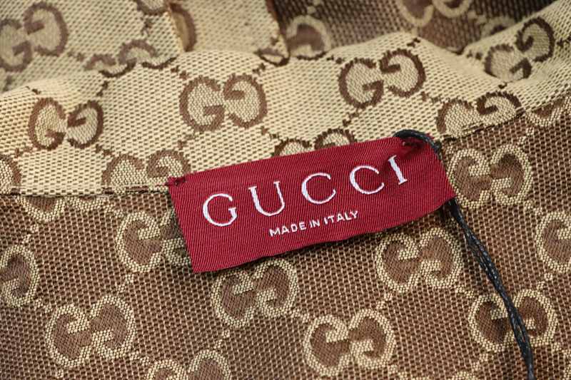 GUCCI Embroidery Monogram Short Sleeve Shirt