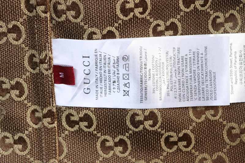 GUCCI Embroidery Monogram Short Sleeve Shirt