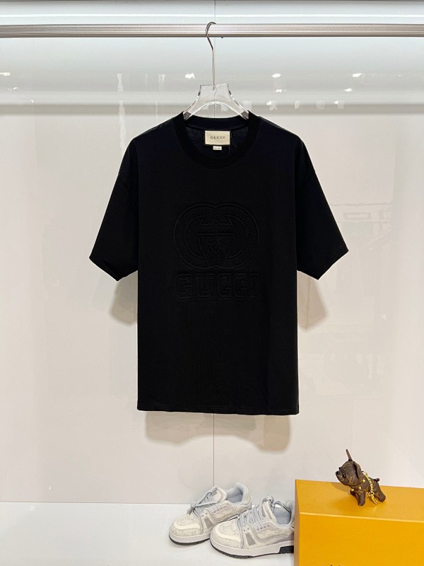GUCCI Floral Letter Print Short Sleeve T-Shirt