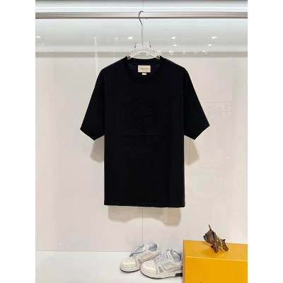 GUCCI Floral Letter Print Short Sleeve T-Shirt 01