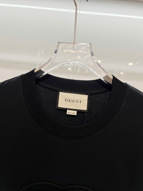 GUCCI Floral Letter Print Short Sleeve T-Shirt