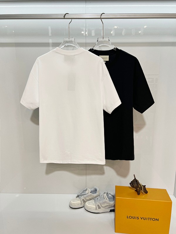 GUCCI Floral Letter Print Short Sleeve T-Shirt