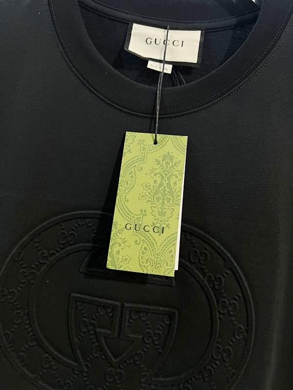 GUCCI Floral Letter Print Short Sleeve T-Shirt