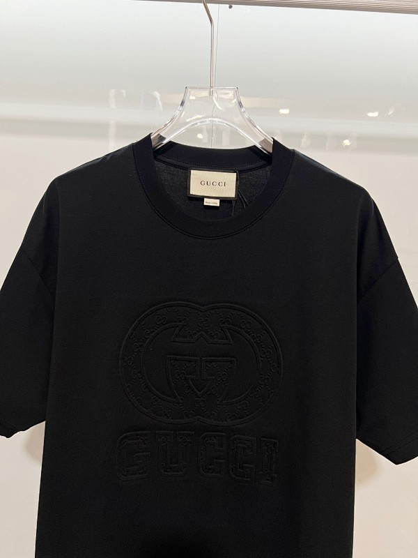 GUCCI Floral Letter Print Short Sleeve T-Shirt
