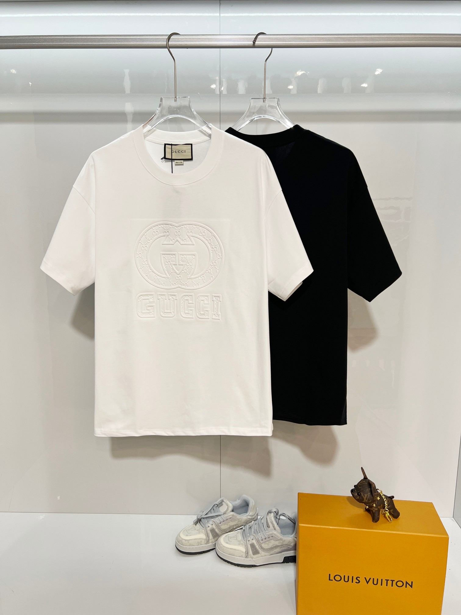 GUCCI Floral Letter Print Short Sleeve T-Shirt