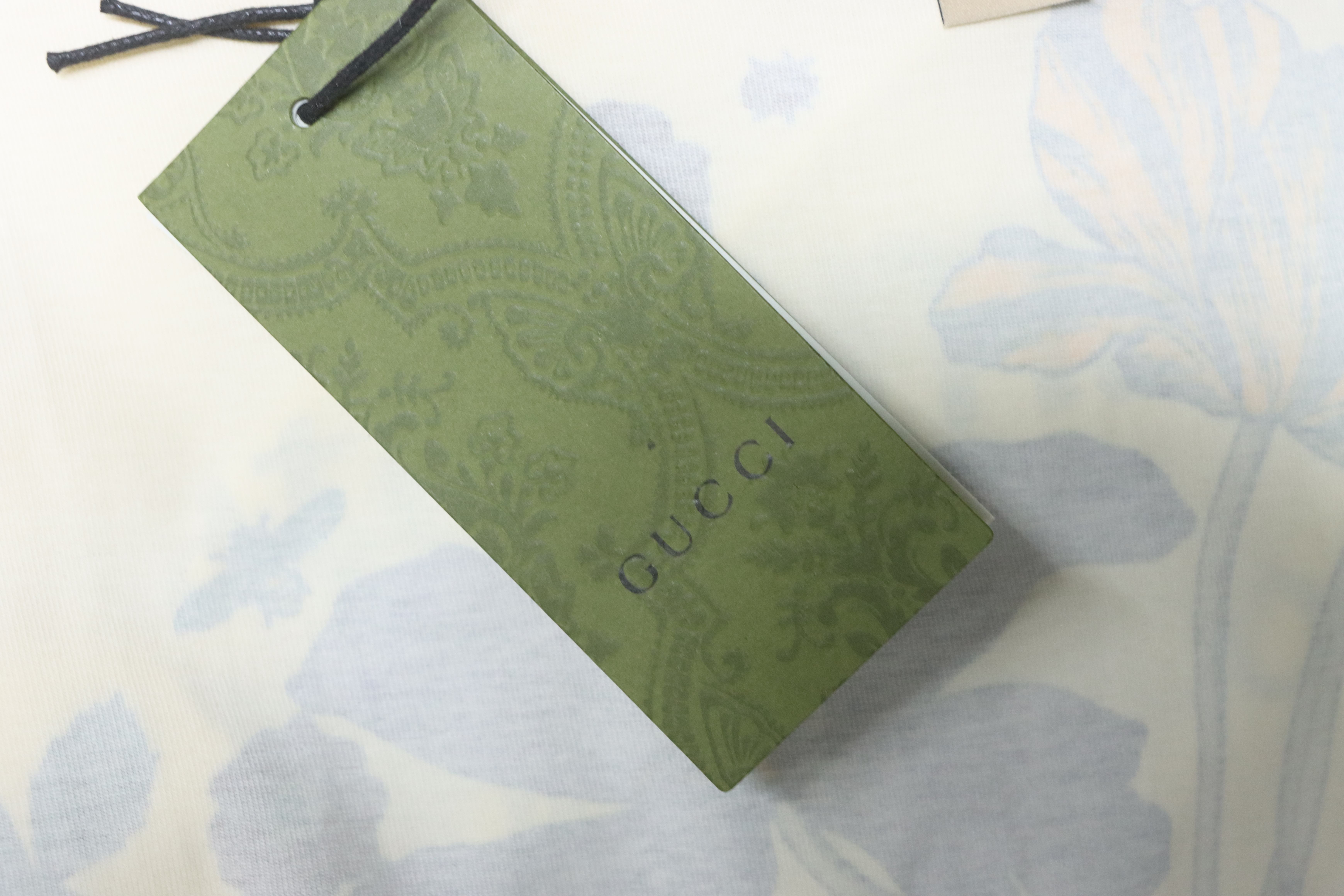 GUCCI Floral Letter Print Short Sleeve T-Shirt Style 1
