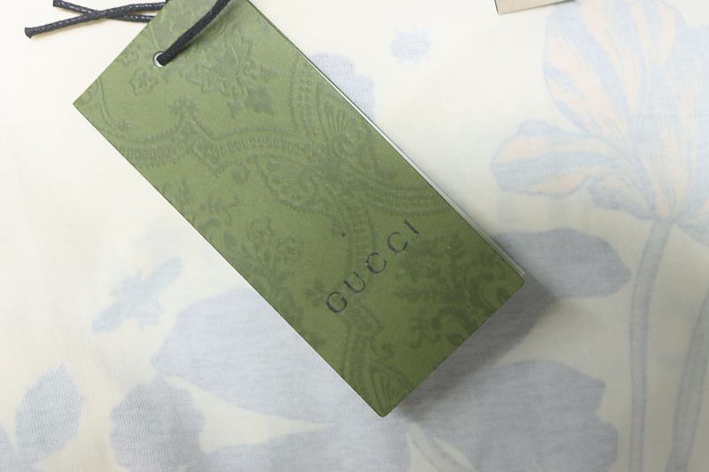 GUCCI Floral Letter Print Short Sleeve T-Shirt Style 2