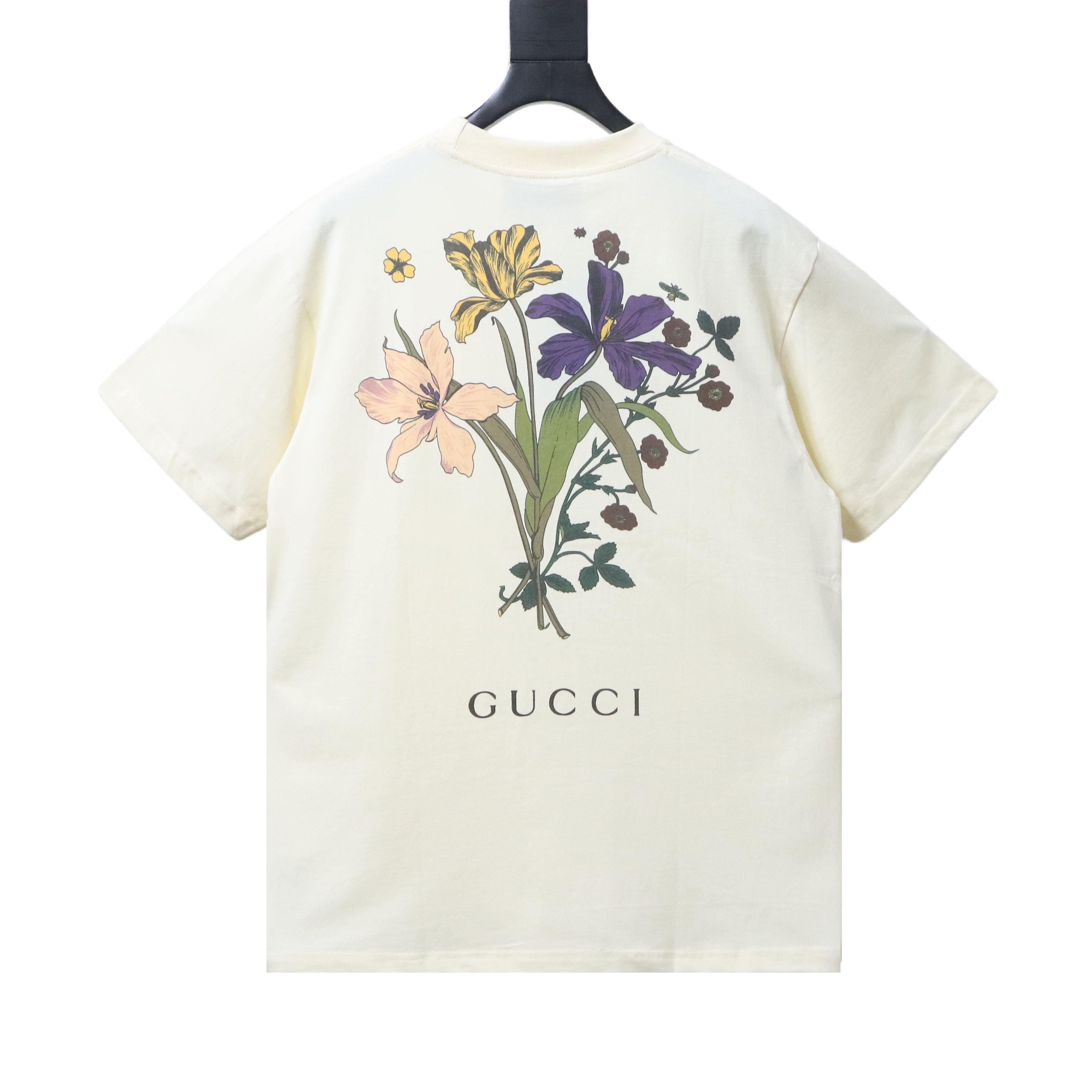 GUCCI Floral Letter Print Short Sleeve T-Shirt Style 2