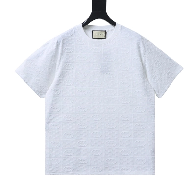 GUCCI Full GG Monogram Jacquard Short Sleeve T-Shirt Style 1 01