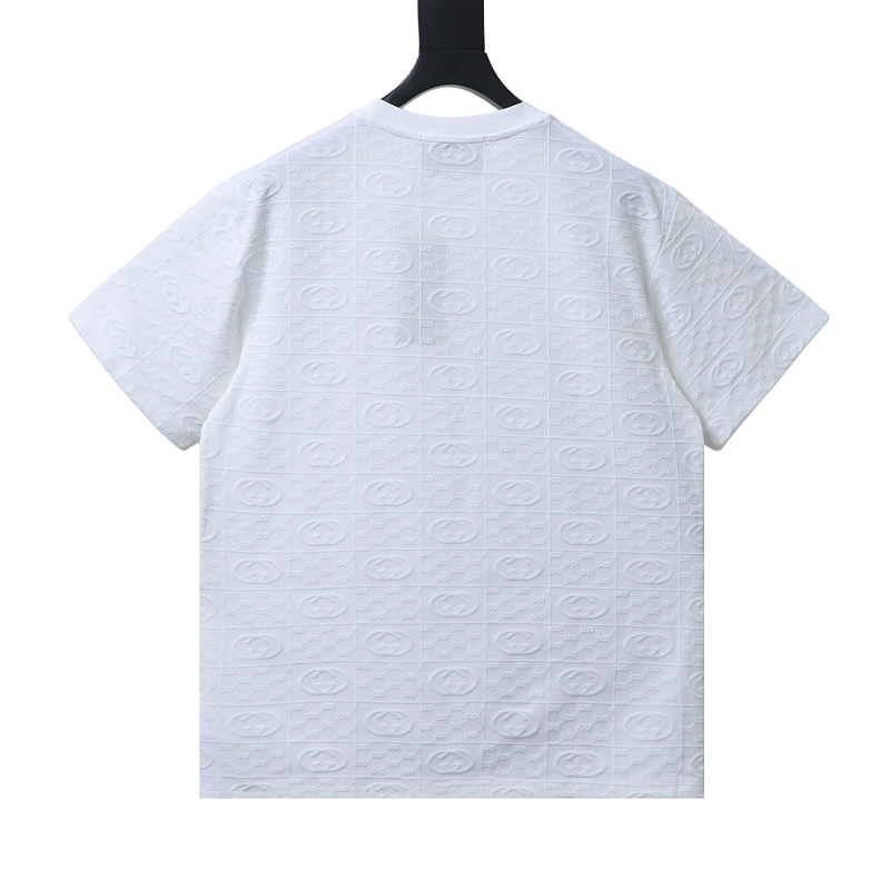 GUCCI Full GG Monogram Jacquard Short Sleeve T-Shirt Style 1