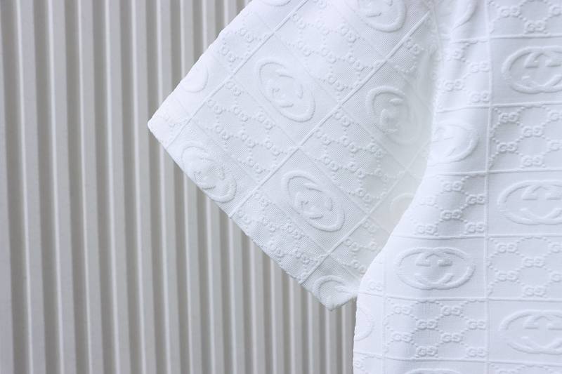 GUCCI Full GG Monogram Jacquard Short Sleeve T-Shirt Style 1