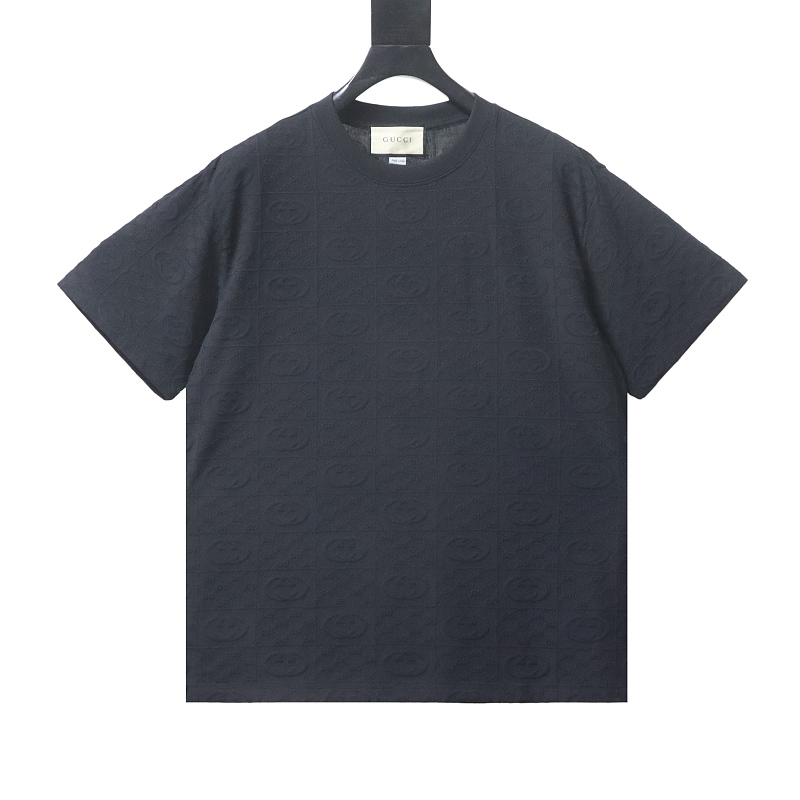 GUCCI Full GG Monogram Jacquard Short Sleeve T-Shirt Style 2