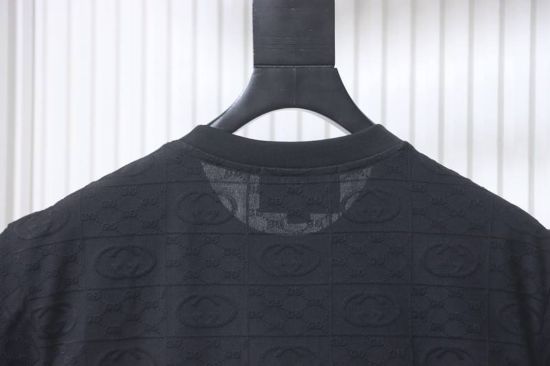 GUCCI Full GG Monogram Jacquard Short Sleeve T-Shirt Style 2