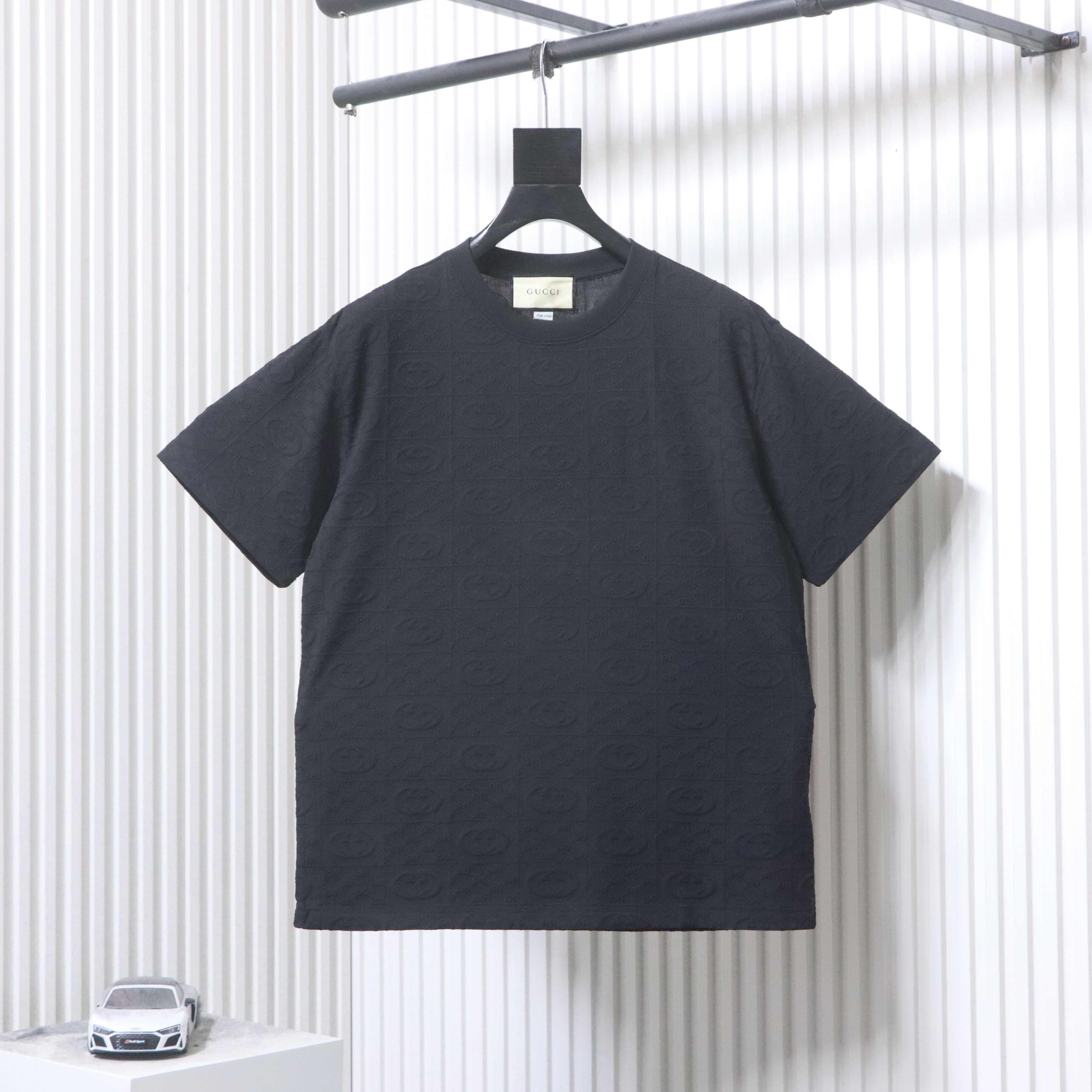 GUCCI Full GG Monogram Jacquard Short Sleeve T-Shirt Style 2