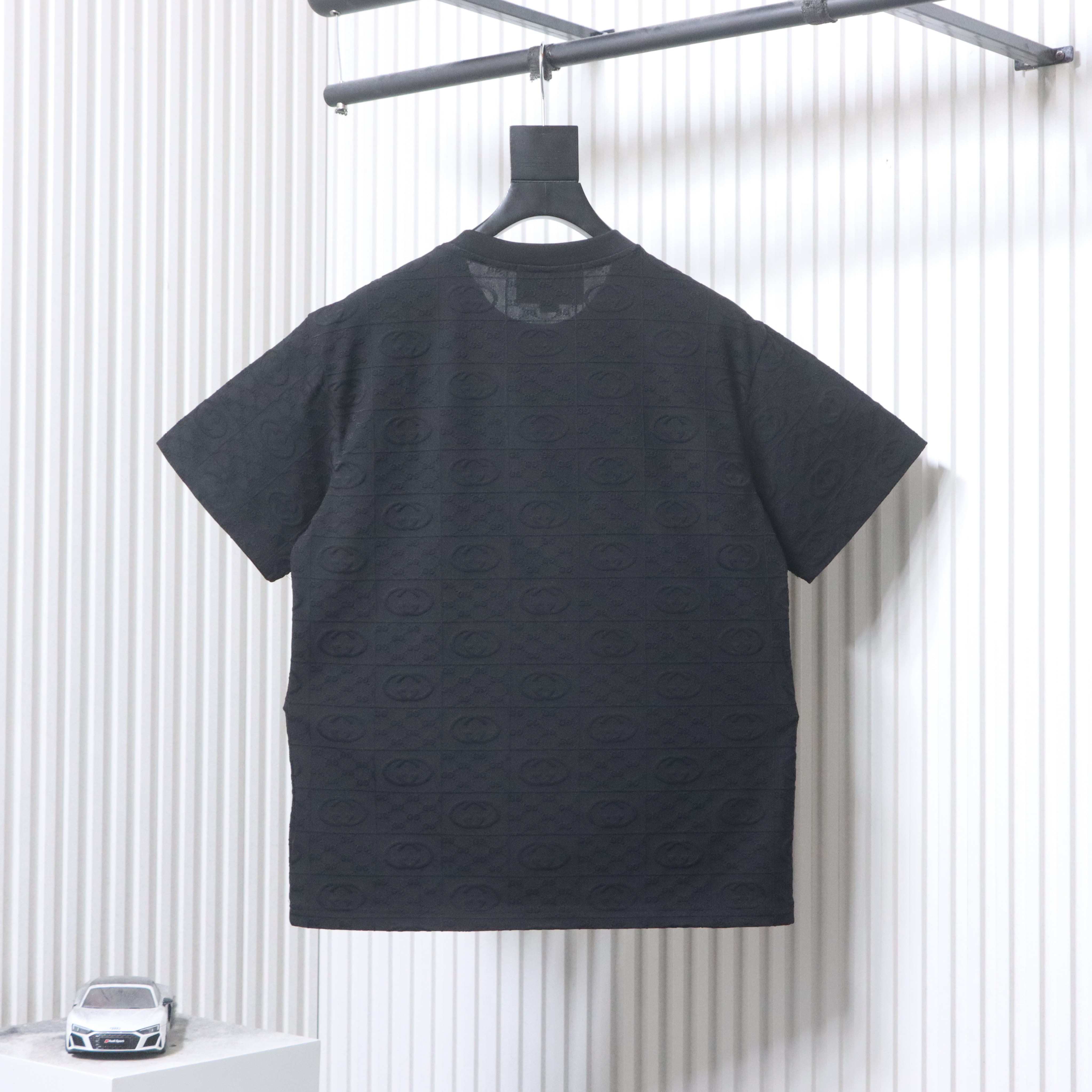 GUCCI Full GG Monogram Jacquard Short Sleeve T-Shirt Style 2