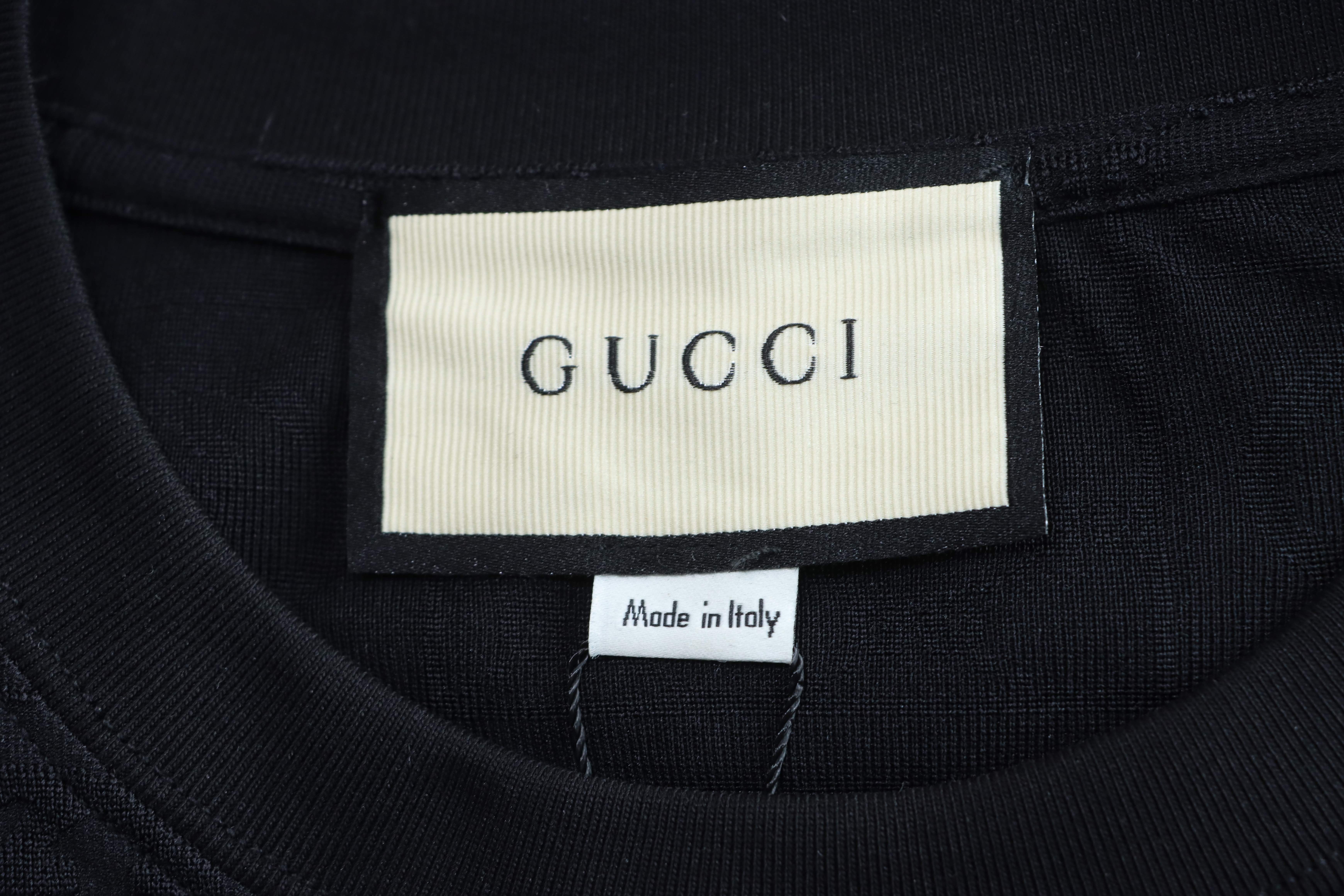 GUCCI Full GG Monogram Jacquard Short Sleeve T-Shirt Style 2