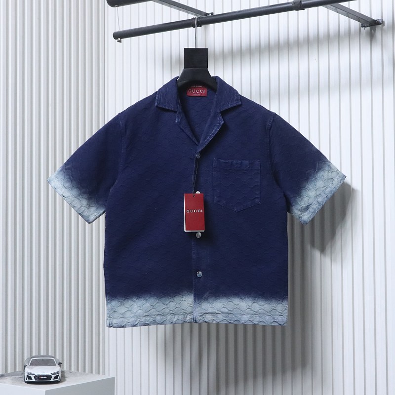 GUCCI GG Jacquard Short Sleeve Shirt