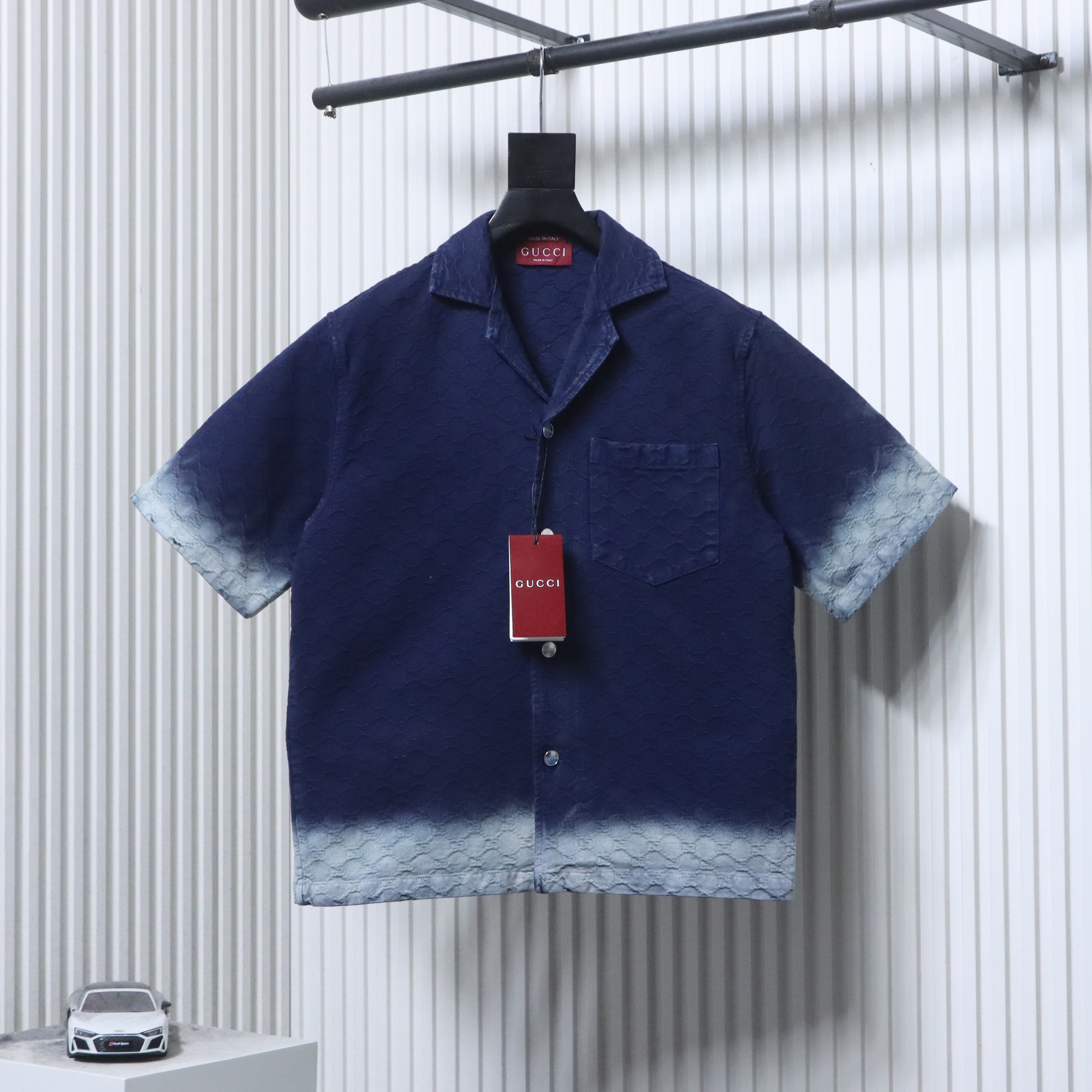 GUCCI GG Jacquard Short Sleeve Shirt
