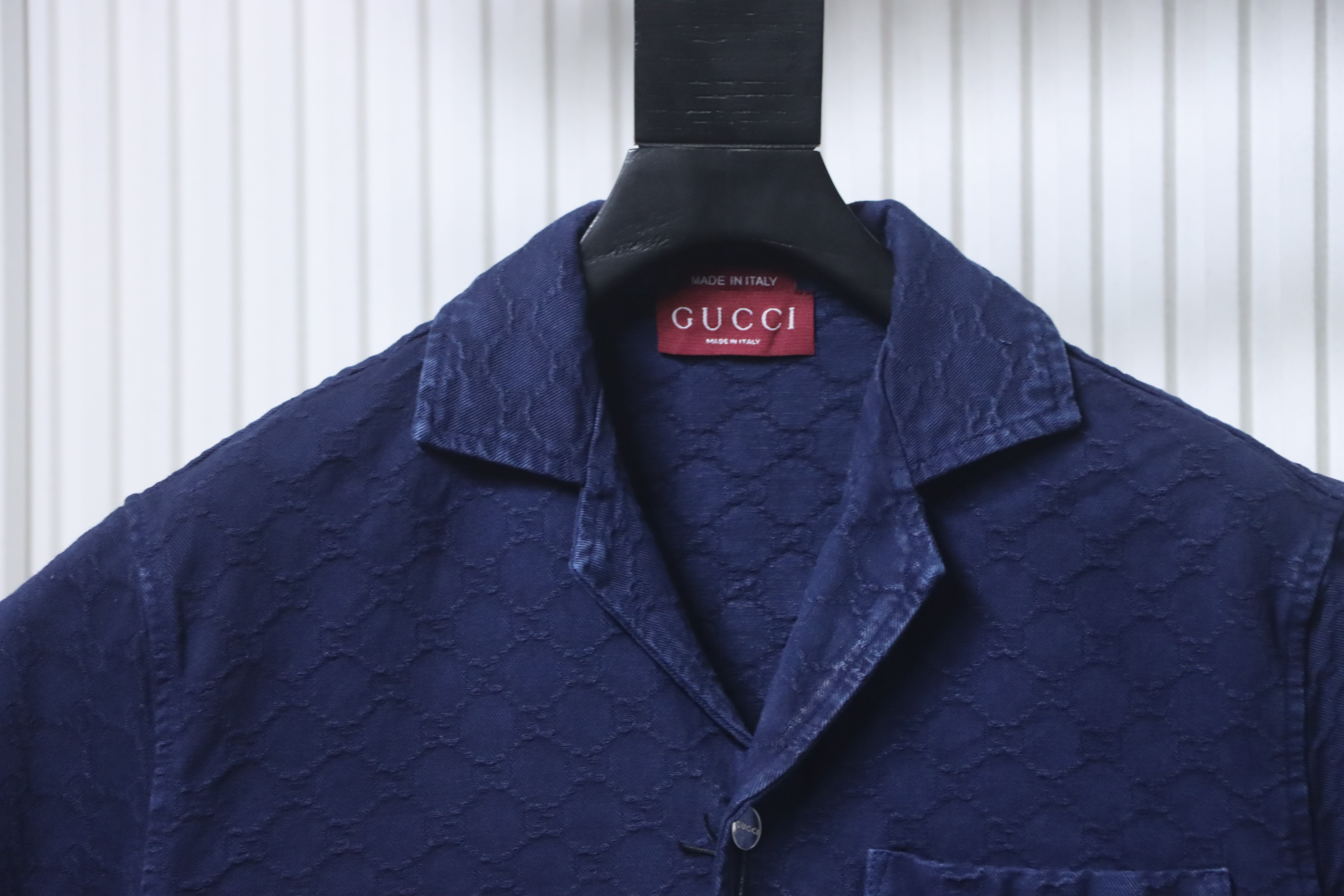 GUCCI GG Jacquard Short Sleeve Shirt