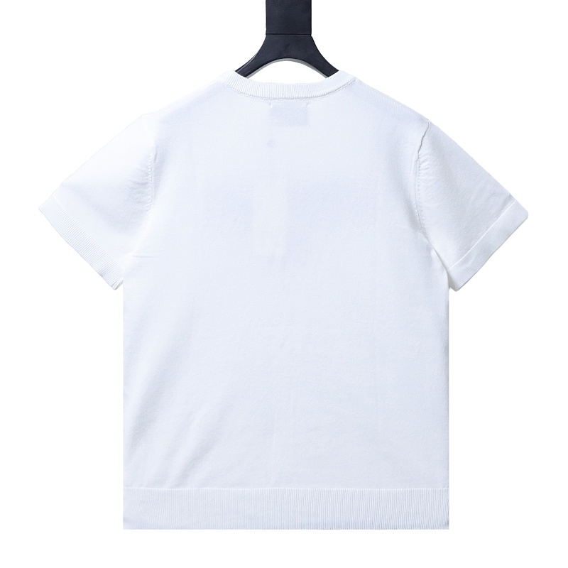 GUCCI Graffiti Smile Knit Jacquard Short Sleeve T-Shirt