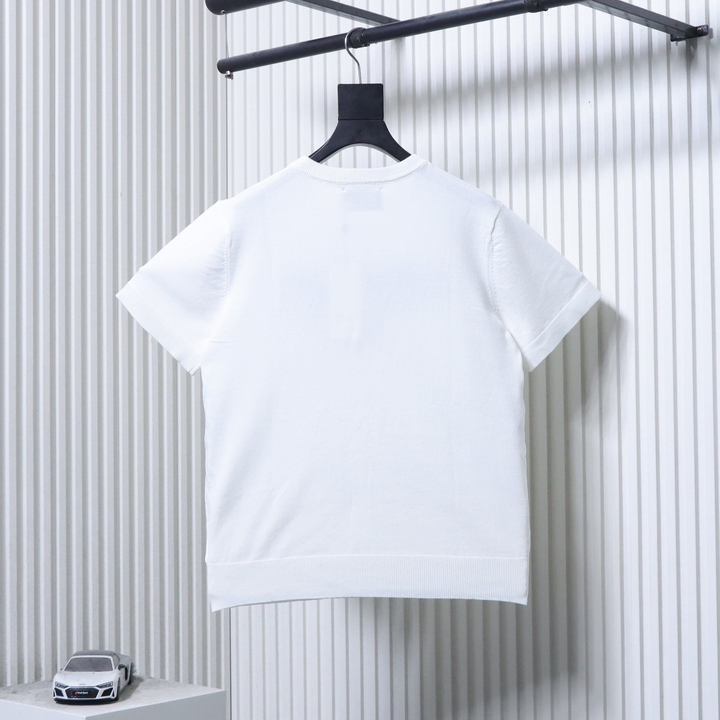 GUCCI Graffiti Smile Knit Jacquard Short Sleeve T-Shirt
