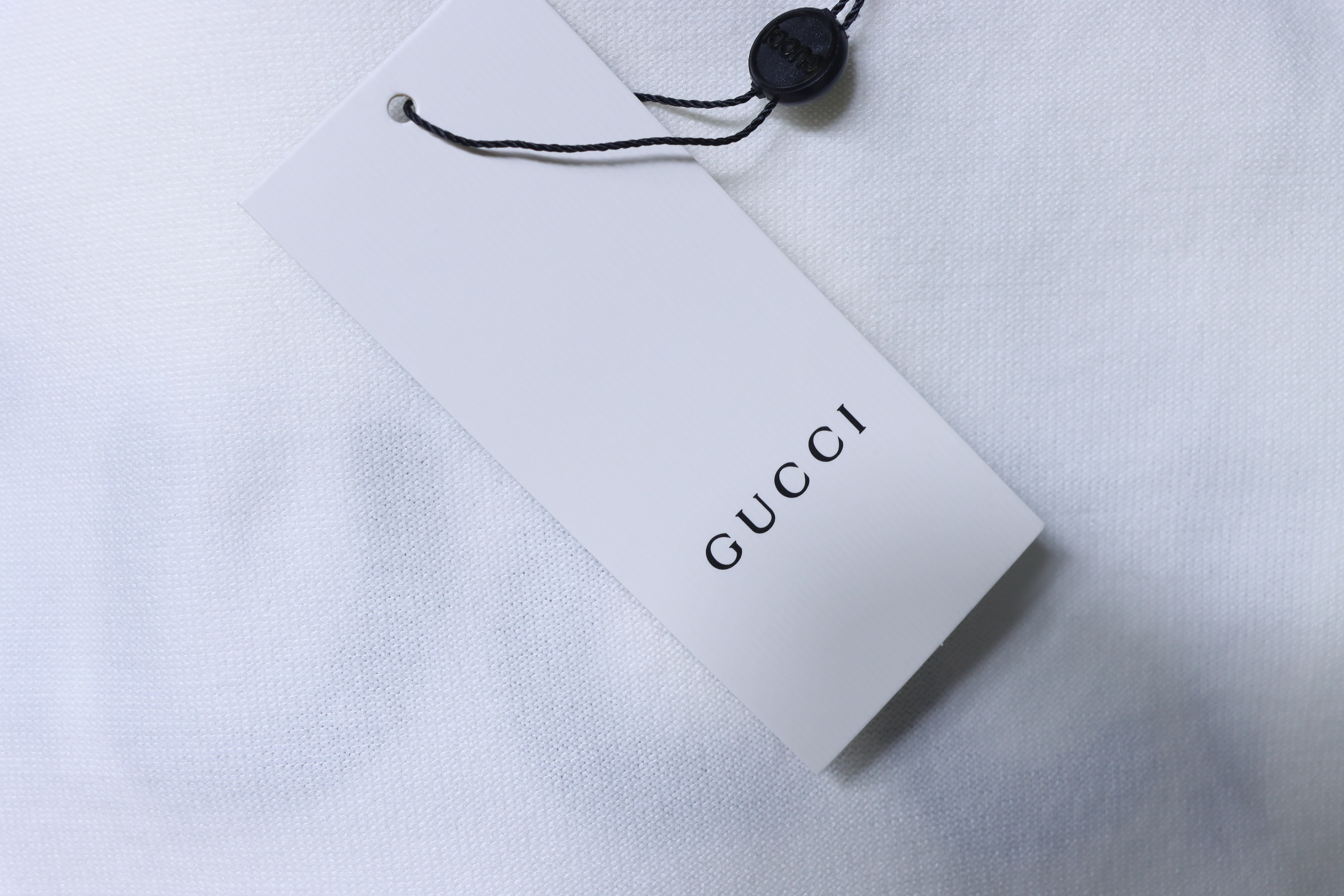 GUCCI Graffiti Smile Knit Jacquard Short Sleeve T-Shirt