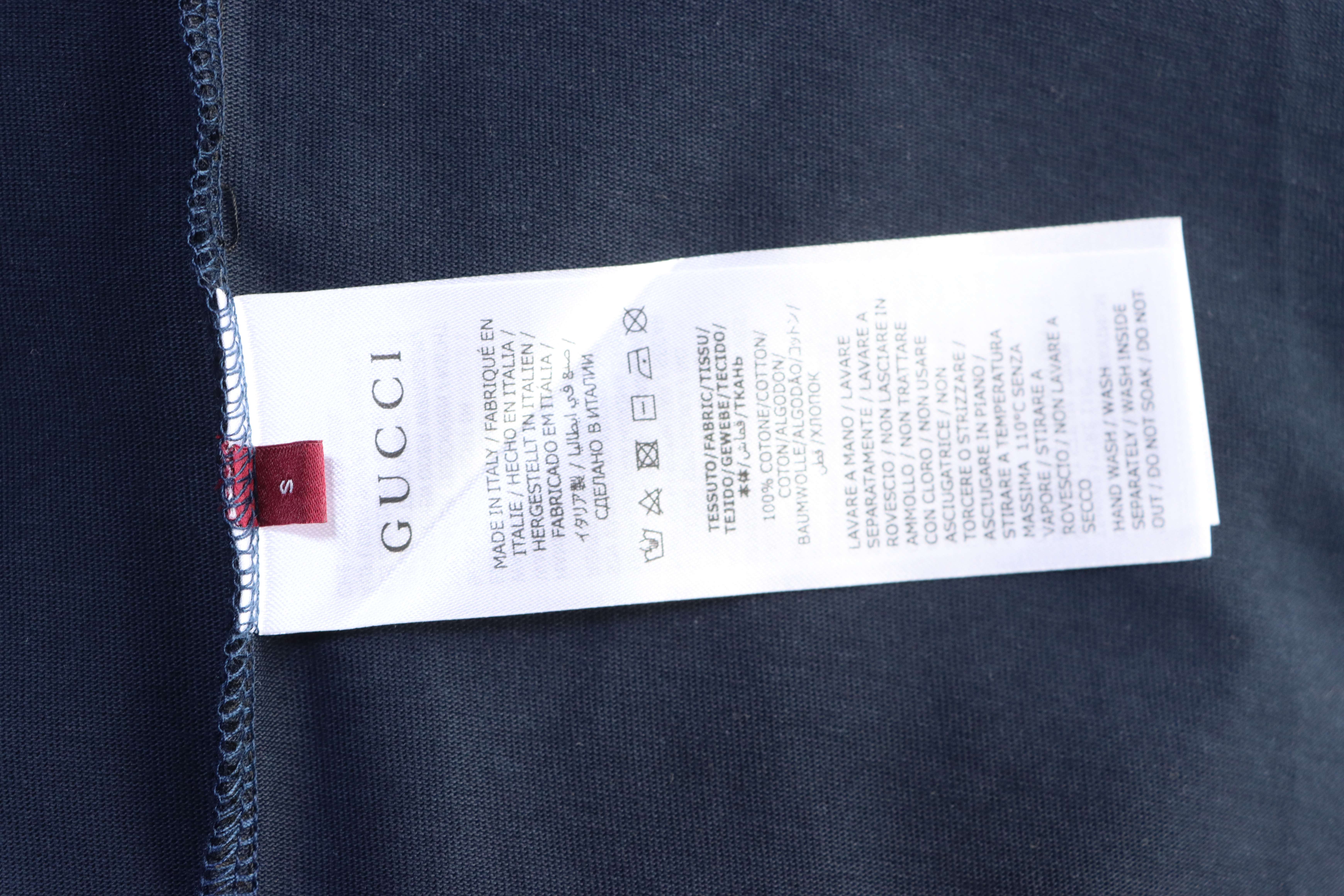 GUCCI Horsebit Embroidery Crew Neck Short Sleeve T-Shirt Style 1