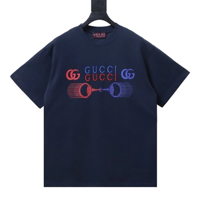 GUCCI Horsebit Embroidery Crew Neck Short Sleeve T-Shirt Style 2 01