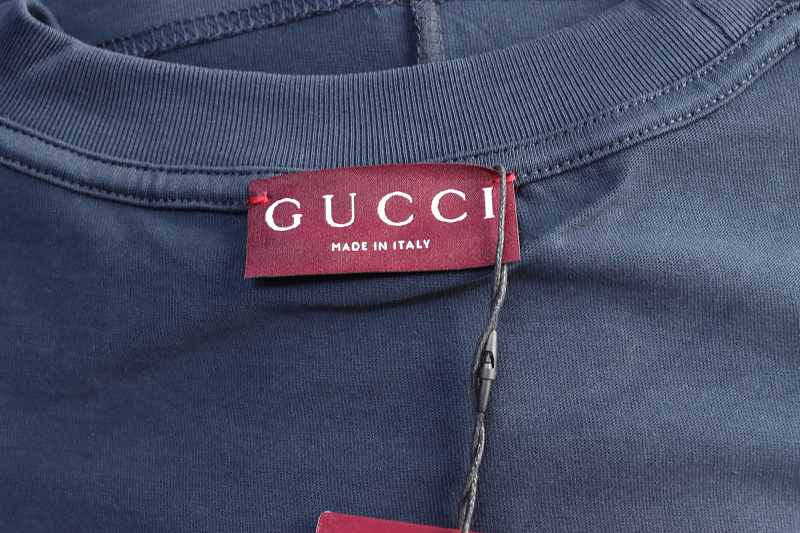 GUCCI Horsebit Embroidery Crew Neck Short Sleeve T-Shirt Style 2
