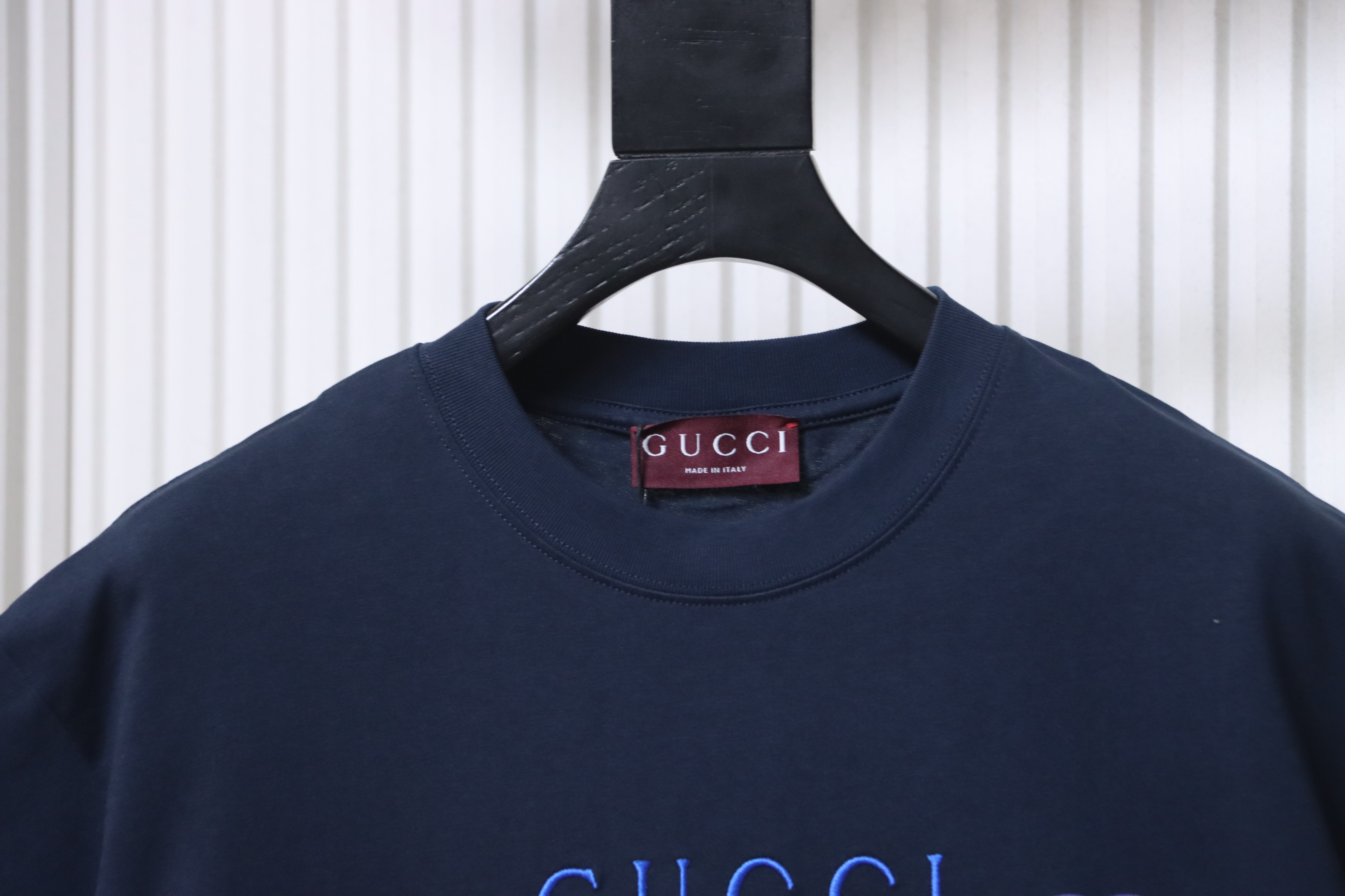 GUCCI Horsebit Embroidery Crew Neck Short Sleeve T-Shirt Style 2