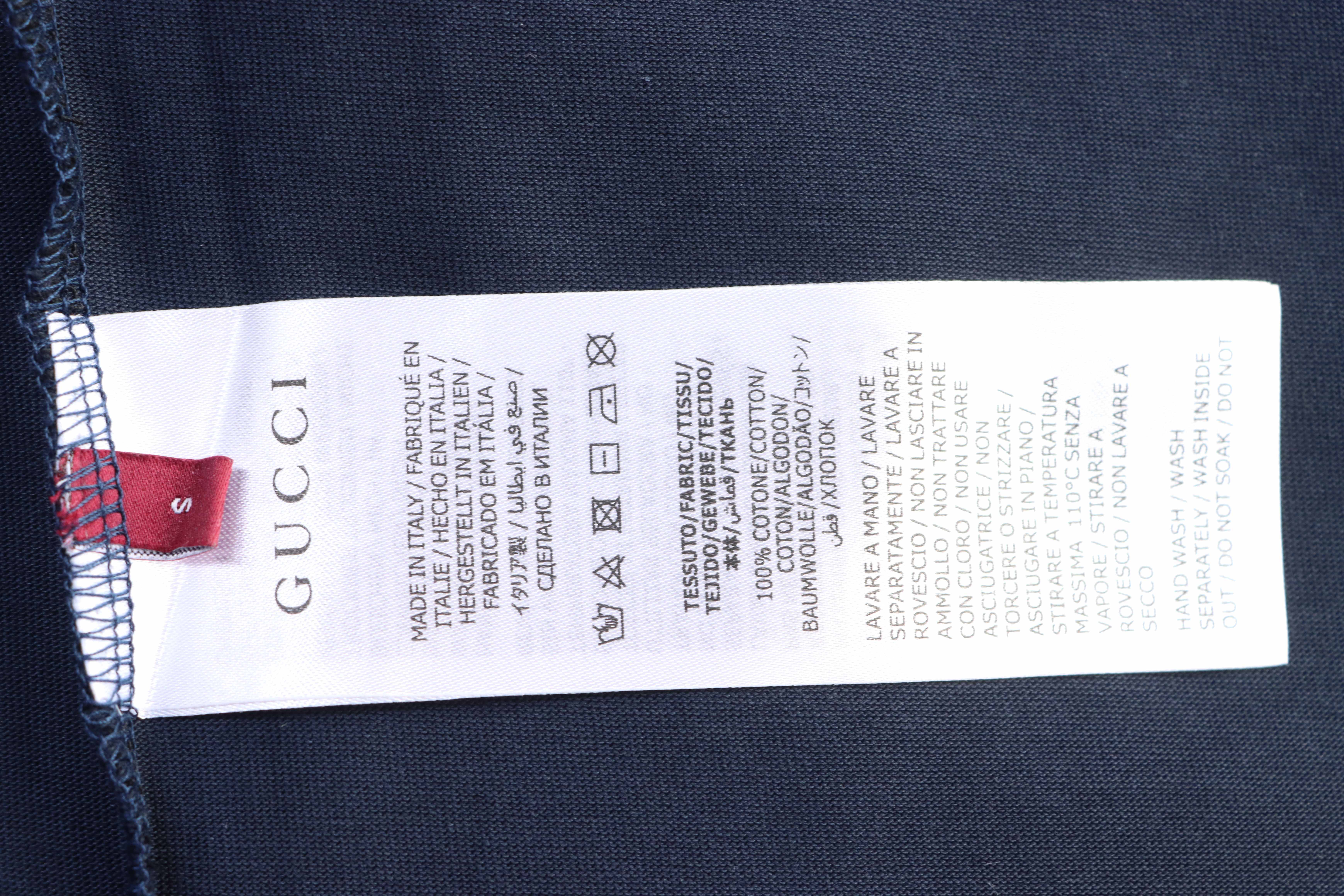 GUCCI Horsebit Embroidery Crew Neck Short Sleeve T-Shirt Style 2