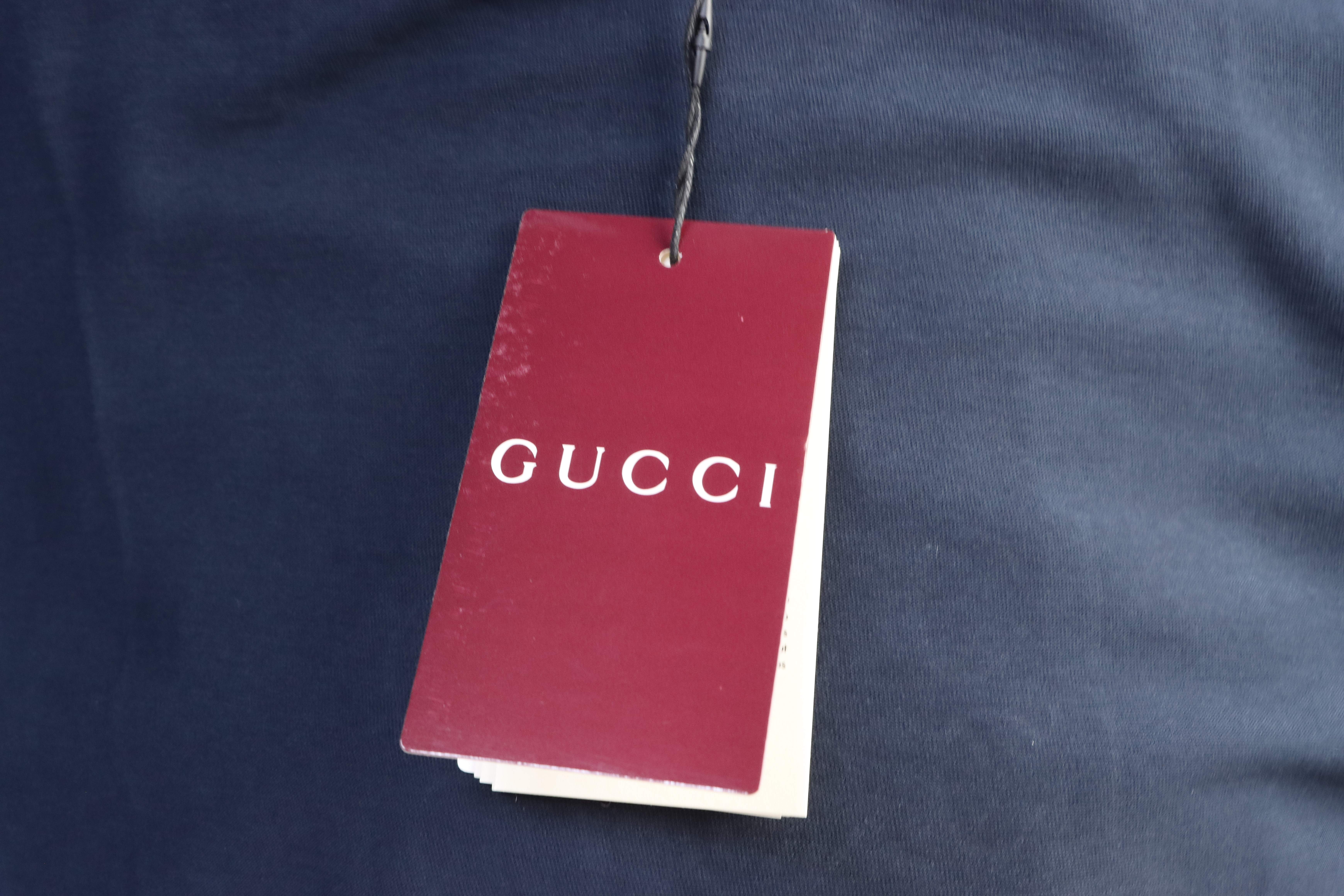 GUCCI Horsebit Embroidery Crew Neck Short Sleeve T-Shirt Style 2
