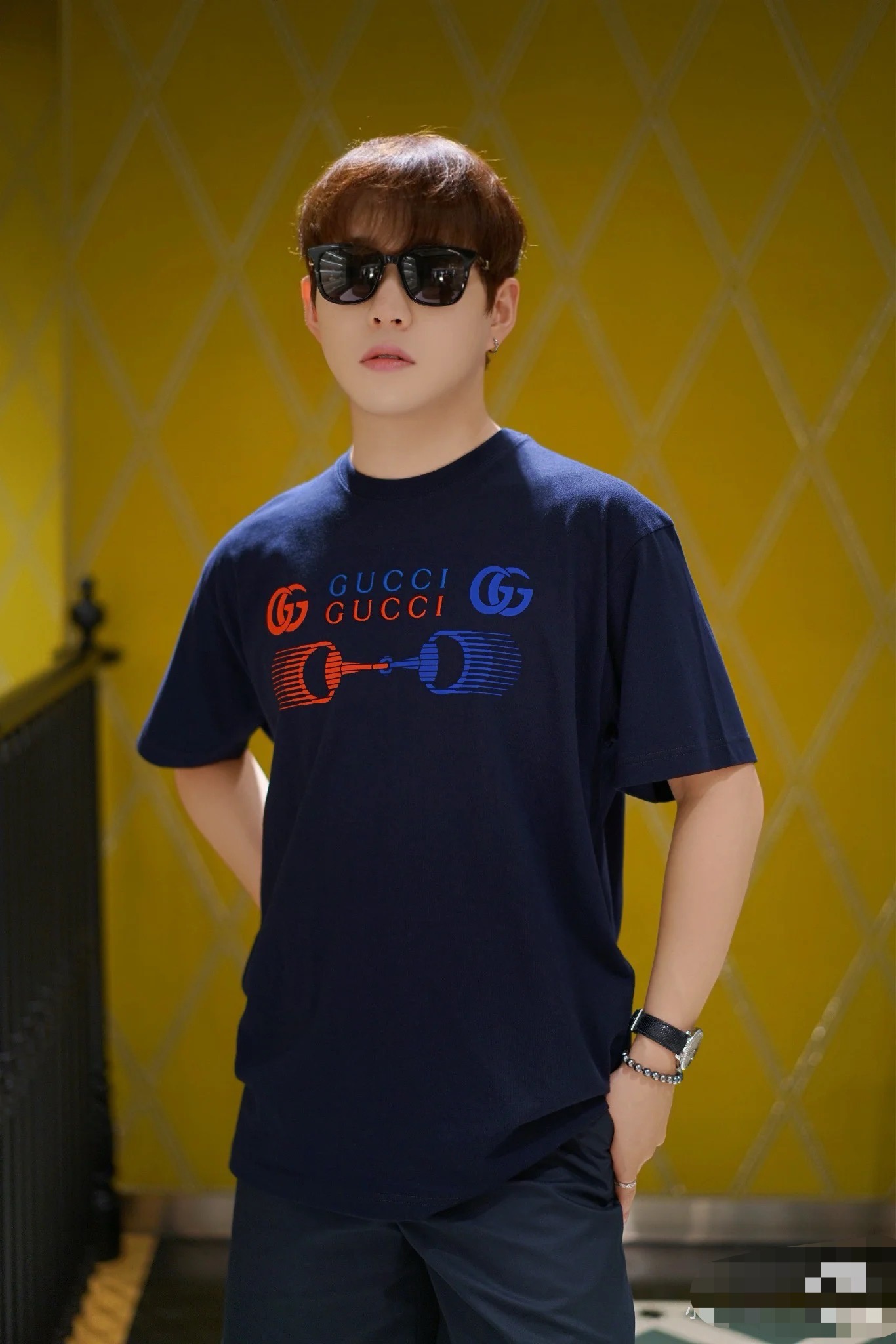 GUCCI Horsebit Embroidery Crew Neck Short Sleeve T-Shirt Style 2