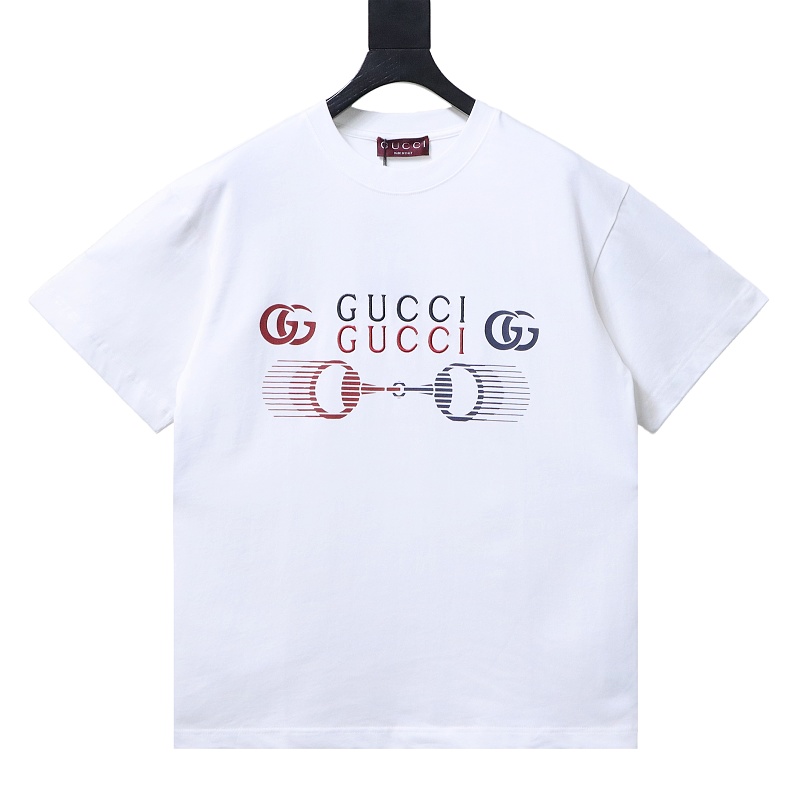 GUCCI Horsebit Embroidery Crew Neck Short Sleeve T-Shirt Style 3