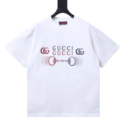 GUCCI Horsebit Embroidery Crew Neck Short Sleeve T-Shirt Style 3 01