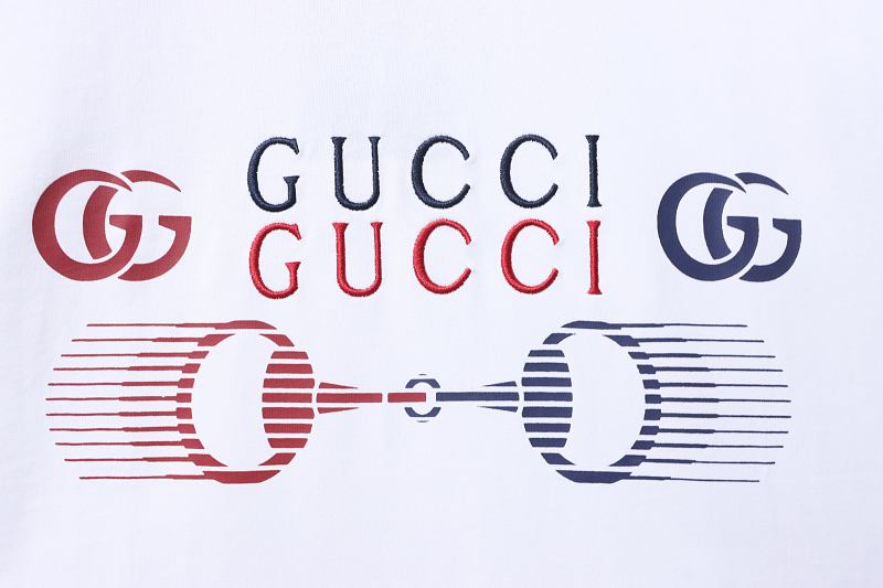 GUCCI Horsebit Embroidery Crew Neck Short Sleeve T-Shirt Style 3