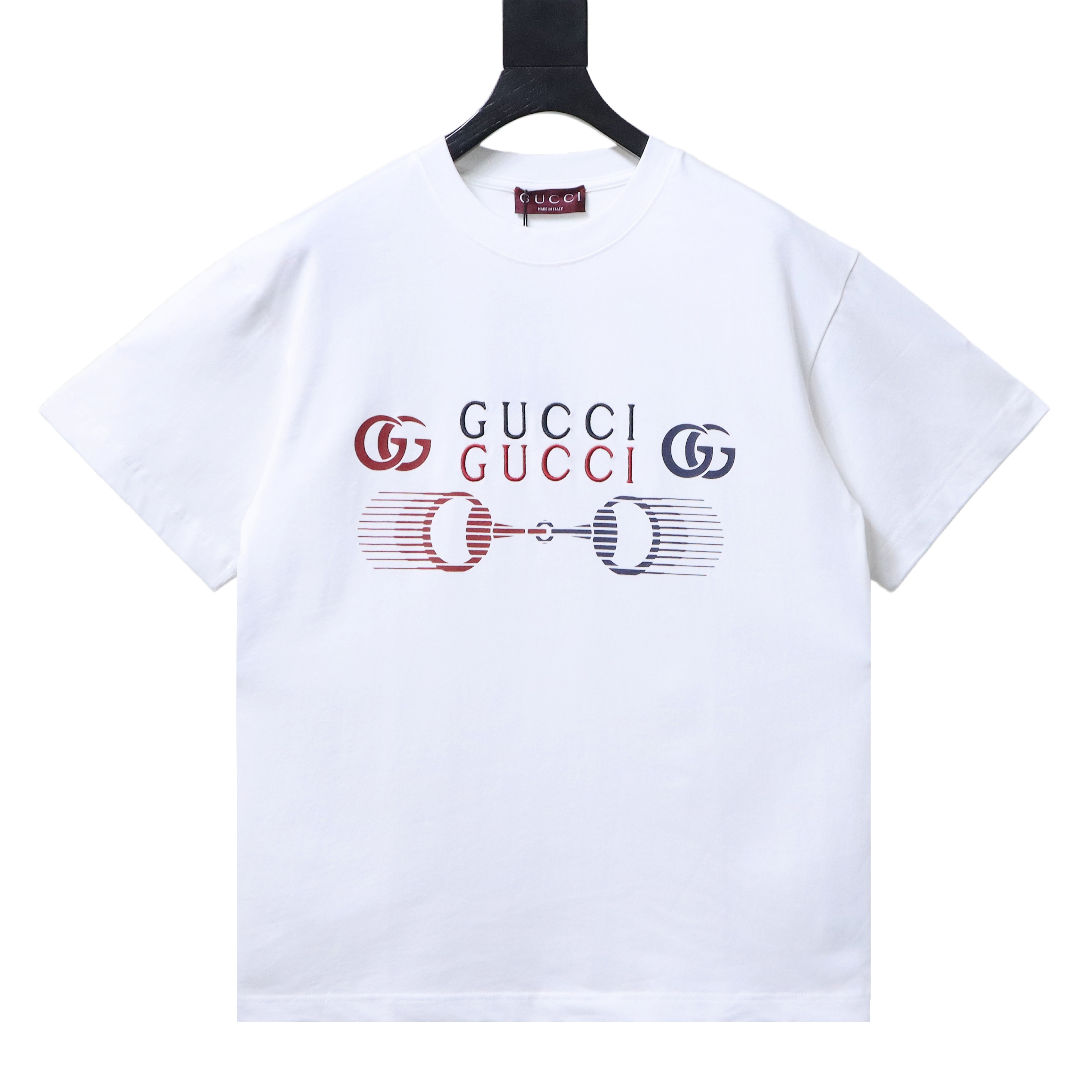 GUCCI Horsebit Embroidery Crew Neck Short Sleeve T-Shirt Style 3