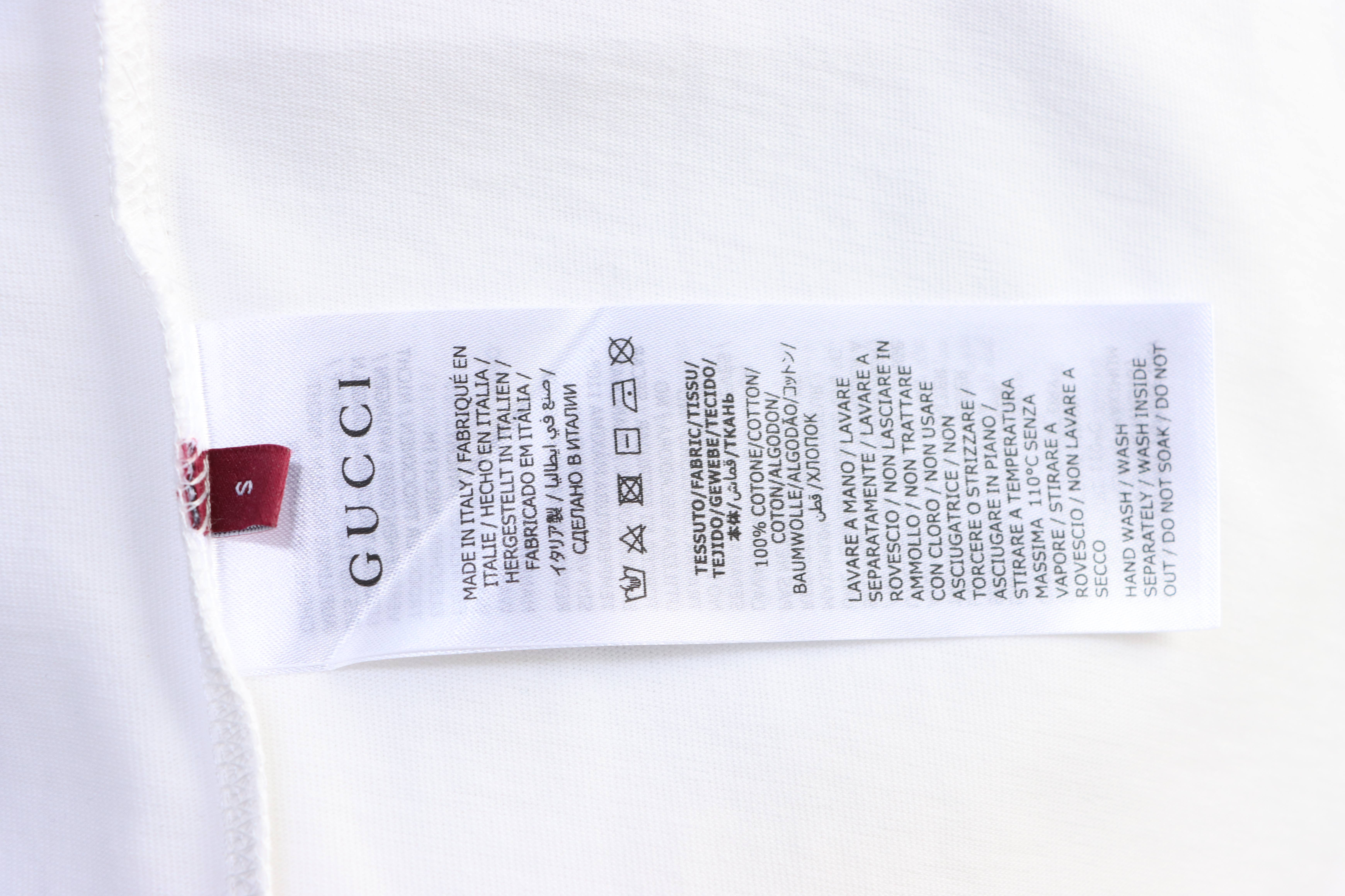 GUCCI Horsebit Embroidery Crew Neck Short Sleeve T-Shirt Style 3