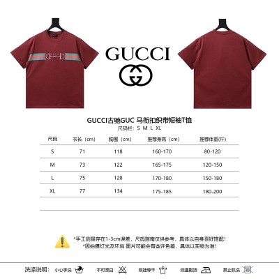 GUCCI Horsebit Webbing Short Sleeve T-Shirt Style 1 02