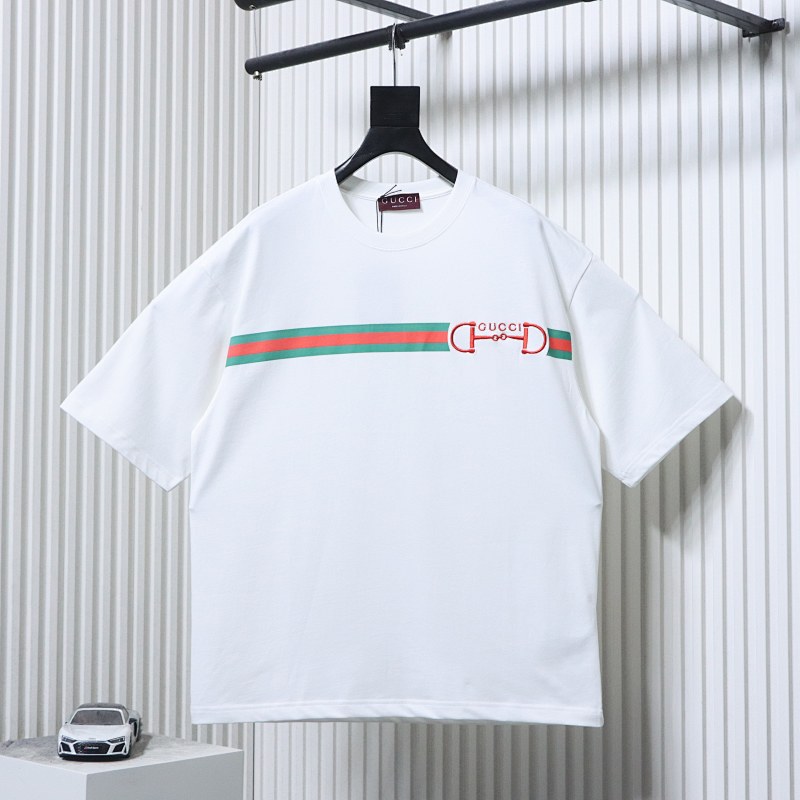 GUCCI Horsebit Webbing Short Sleeve T-Shirt Style 2