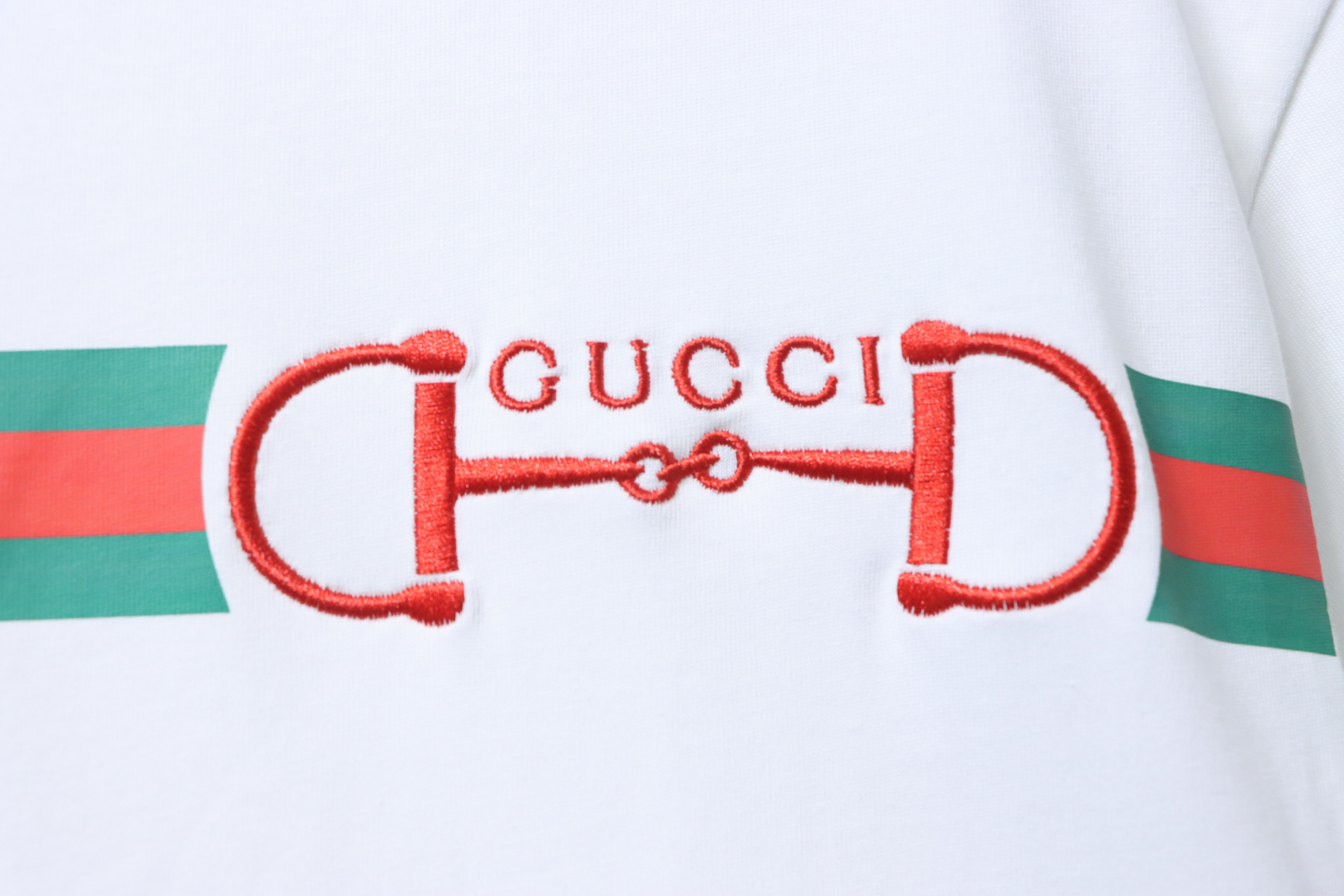 GUCCI Horsebit Webbing Short Sleeve T-Shirt Style 2