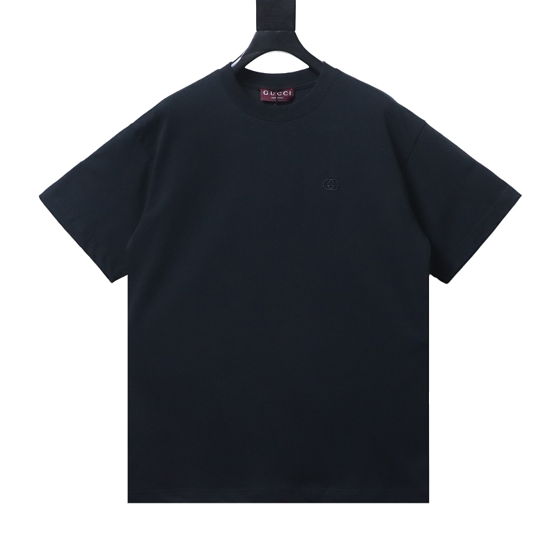 GUCCI Interlocking Small Logo Small Interlocking Logo Embroidery Short Sleeve T-Shirt Style 1